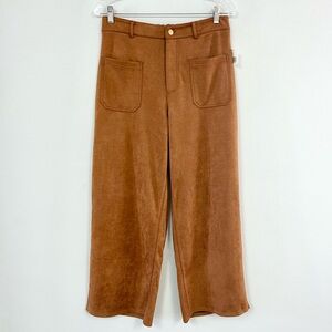 POLAGRAM 🦌 Velvet Cropped Four-Pocket Pants - Size L